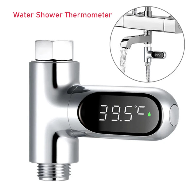 

Youpin Upgraded LED Display Home Water Shower Thermometer 360 Degrees Rotation Electricity Water Temperture Meter For Bathroom