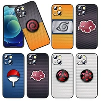naruto scribble emblem logo phone case for iphone 11 12 13 mini 13 14 pro max 11 pro xs max x xr plus 7 8 silicone cover