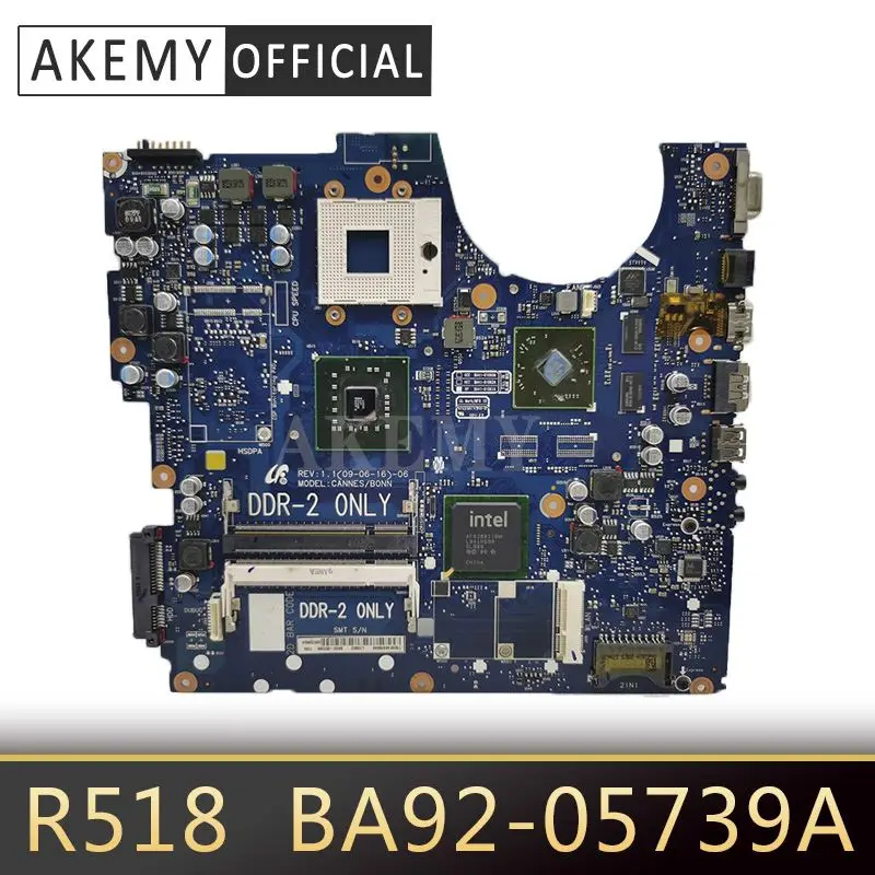 

Akemy For Samsung NP-R522 R522 R620 R520 R518 laptop motherboard BA92-05739A/B BA92-05738B/A BA41-01061A tested 100% work