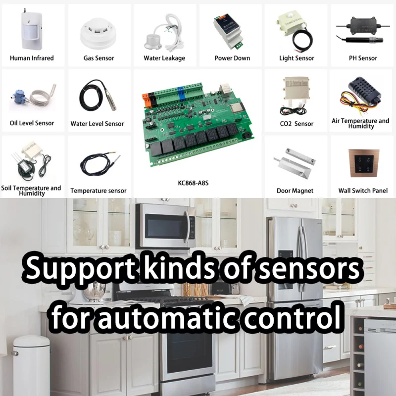 Релейный модуль Esp32 релейный ADC DAC RF 433M температура IDE MQTT