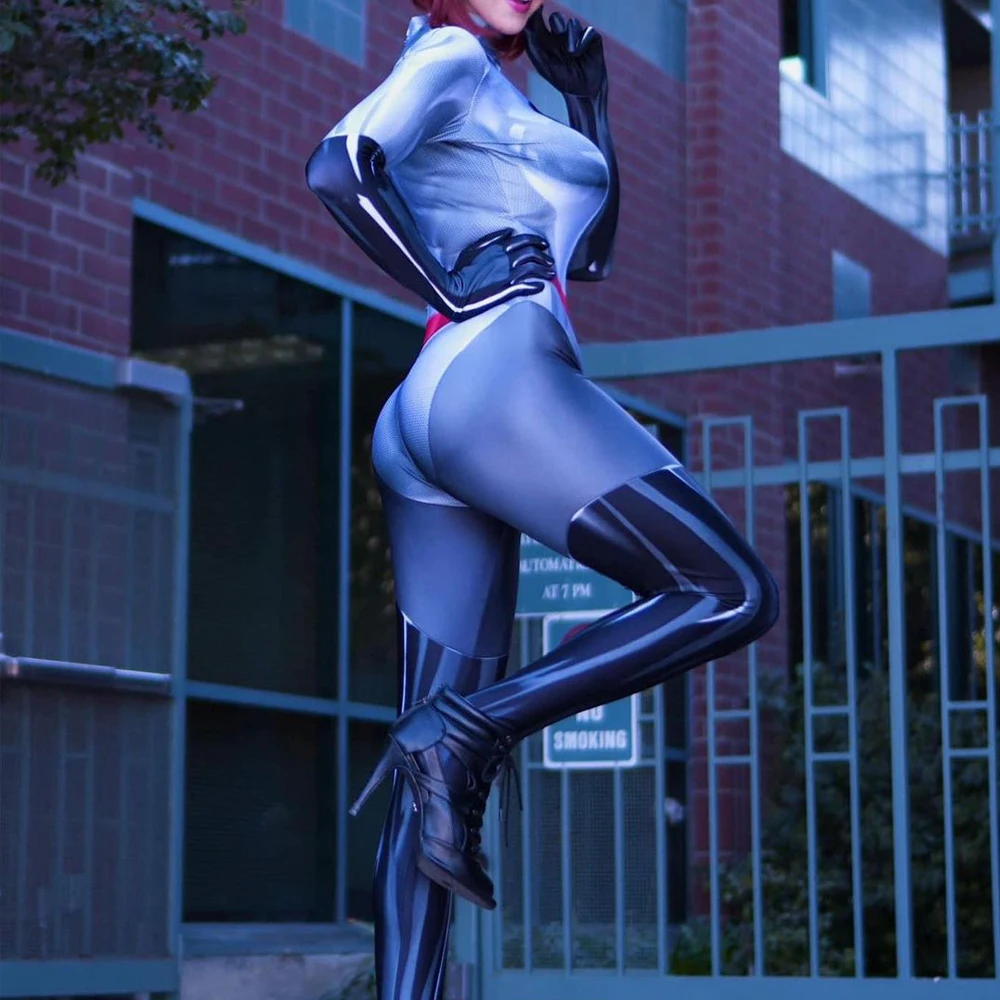 Эластичные костюмы для косплея девочек и женщин боди Zentai костюм супергероя