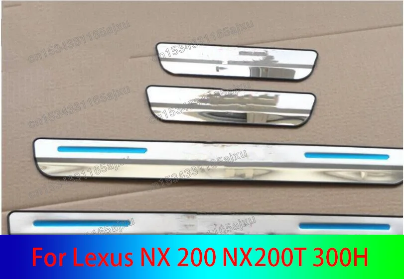 

Автомобильный Стайлинг для Lexus NX 200 NX200T 300H 2015 4 шт. полосы на пороги Накладка на пороги приветственная педаль Боковая Отделка автомобильные наклейки аксессуары