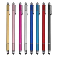 universal 4 in 1 clip type mobile phone capacitive pen high precision thin head tablet touch screen painting stylus