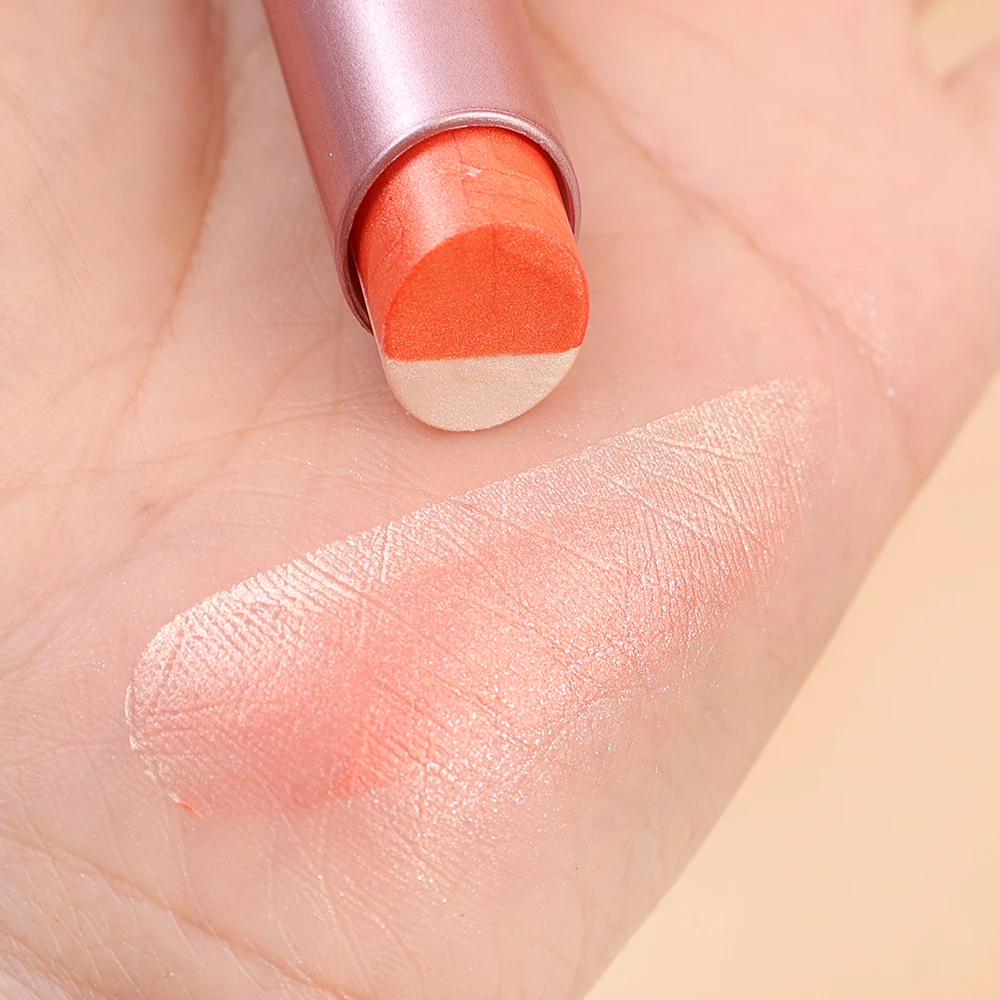 Матовые блестящие тени для век 2 в 1 стойкие водостойкие перламутровые мерцающие