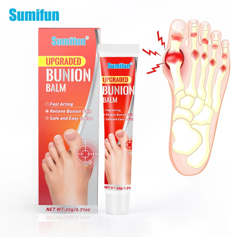 

1 коробка Sumifun Bunion мазь для снятия болевых ощущений суставов ног вальгусный корректирующий крем для лечения воспаления артрита