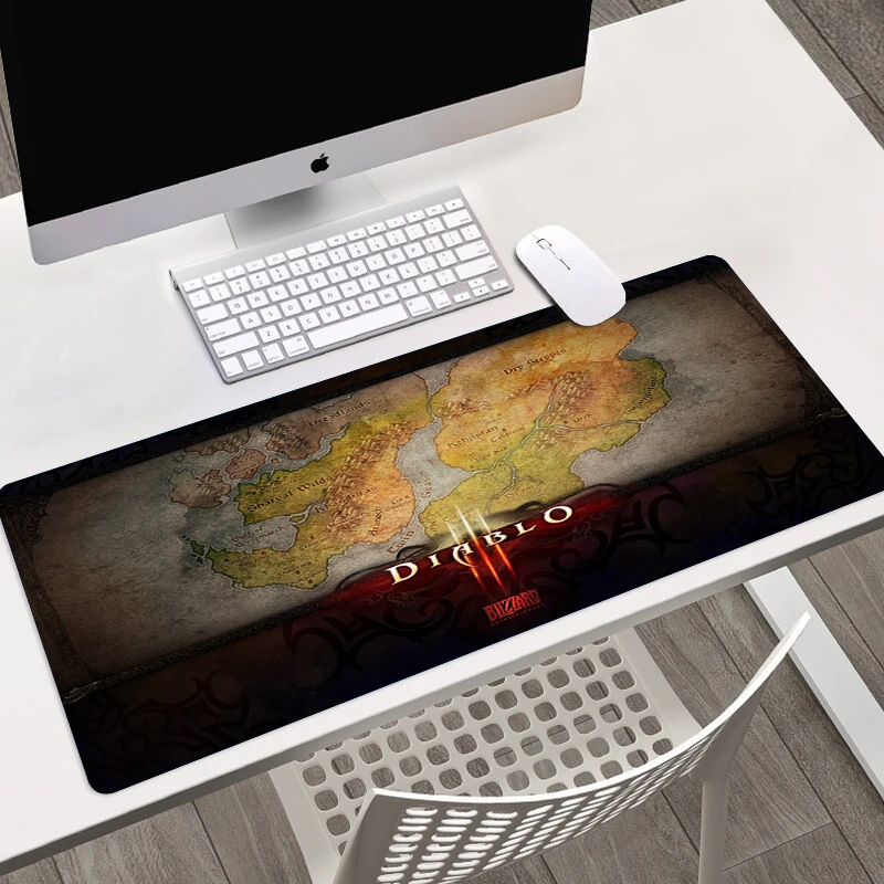 

Best Selling Diablo Game HD Printing Mousepad Computer Lock Edge Keyboard Mat PC Desk Pad Large Mouse Pad Gaming Accessories