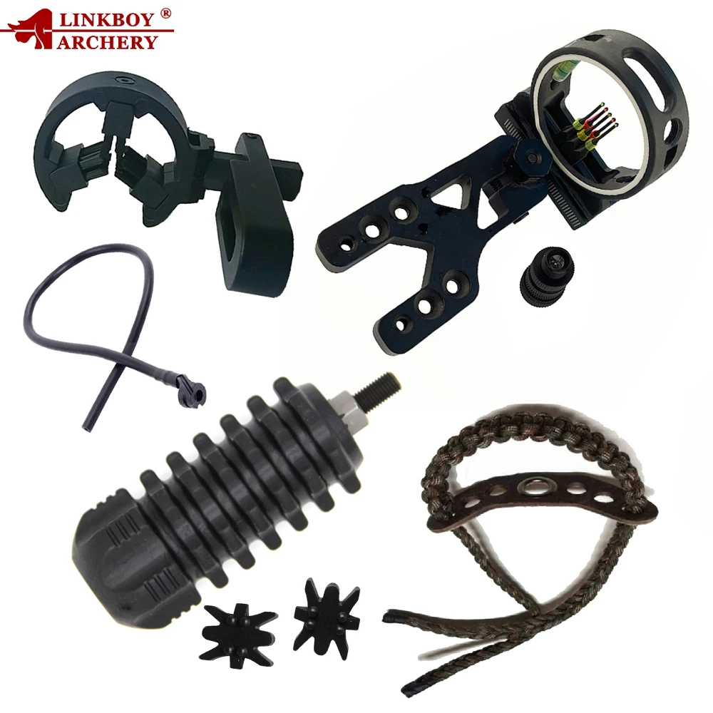 Archery Upgrade Combound Bow Sight Kits Arrow Rest Stabilizer Compound Kit | &amp