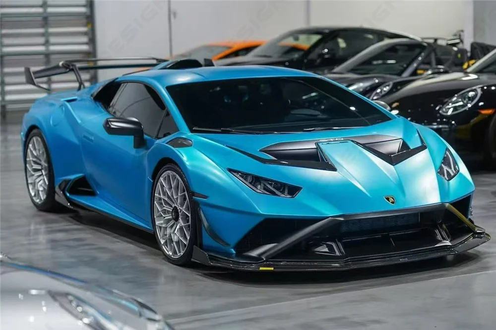 Комплект обвеса из сухого карбона в стиле VRS для Huracan STO 2021-2023 годов выпуска, включая передний и задний аэродинамический обвес. (art.: 3920dad37fac3) - 3920dad37fac3