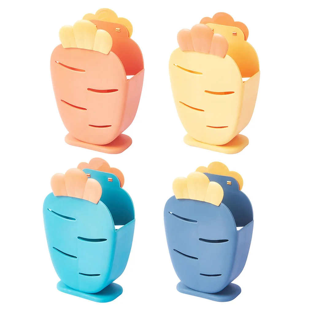 

Chopsticks Organizer Spoon Fork Storage Box Plastic Hollow Organizing Cage Holder Chopstick Basket Container Orange