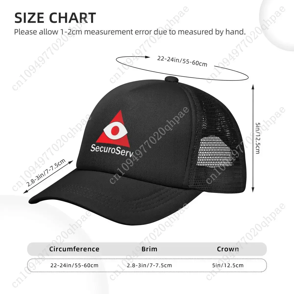 Фото Бейсболки SecuroServ Mesh Snapback, модные бейсболки, дышащие повседневные бейсболки, уличные унисекс №2