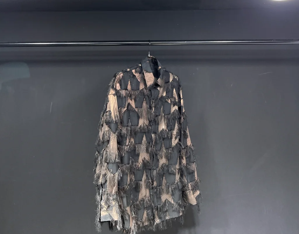 

SuperAen Customized Style Casual Top Long Sleeved Thin Slight Shirt Spring Summer New Tassel Shirts