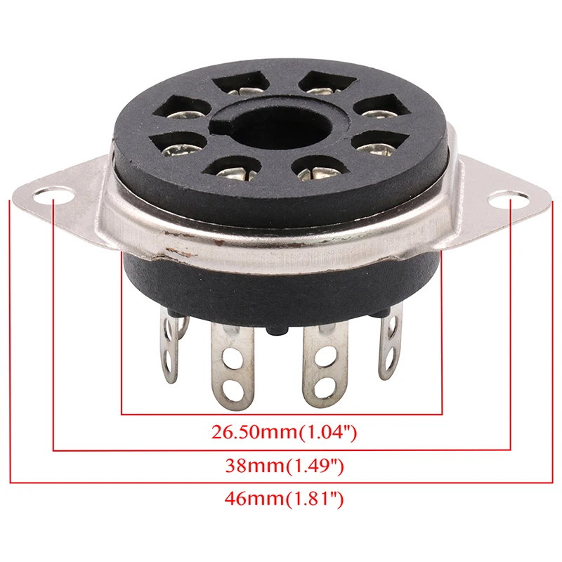Крепление на шасси 8pin бакелитовая трубка основание для 6550B 6CA7 EL34 6L6 KT88 винтажный AMP