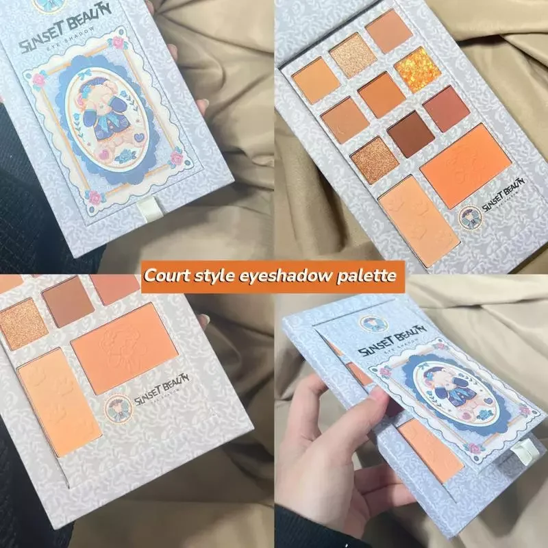 

NEW2023 11 Colors Cute Bear Eyeshadow Palette Matte Glitter Earth Color Eye Shadow Eye Pigments Long-lasting Shimmer Makeup Cosm