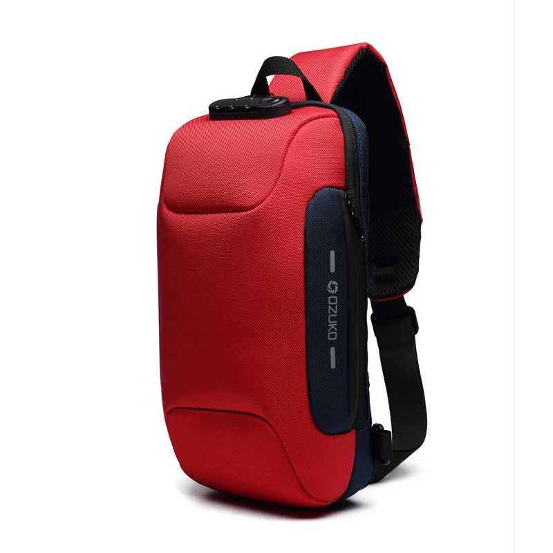 New Multifunction Crossbody Bag Shoulder Messenger Bags Unisex Waterproof Short Trip Chest Bag Pack for Men's Shoulder Bag