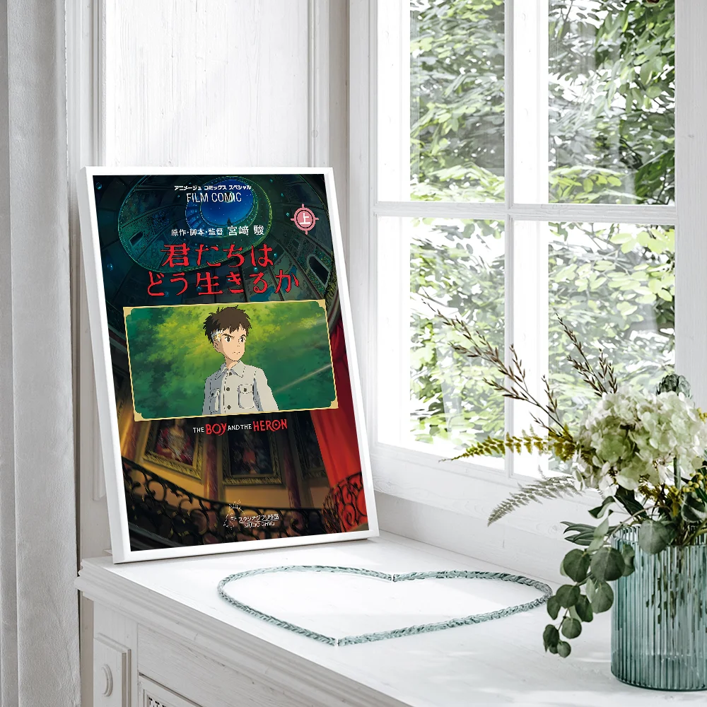 T-The B-Boy And The H-Heron Self-adhesive Art Poster Whitepaper Prints Posters Artwork Aesthetic Wall Painting