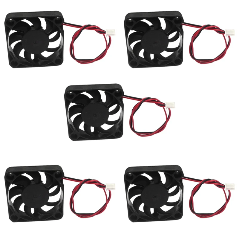 

Cooling Fan 50X50x10mm 5010 DC 2Pin Brushless Cooling Fan Is Suitable For CPU/Electronic Equipment Cooling