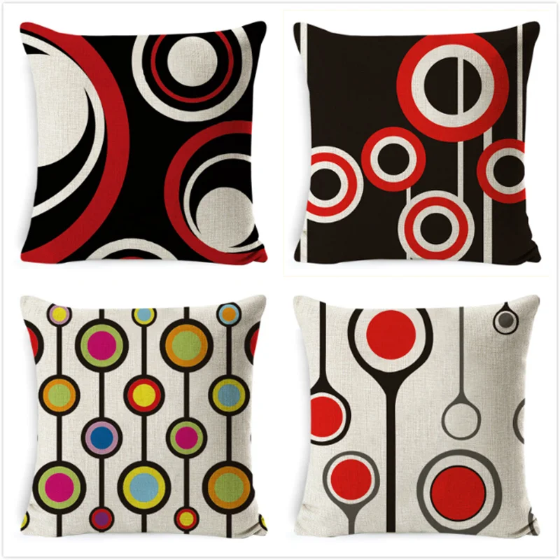 

Geometric Decorative Cushion Cover Sofa Home Car Decor Cushion Case Funny Throw Pillow Cover Chair Pillow Case Couch Pillowcase