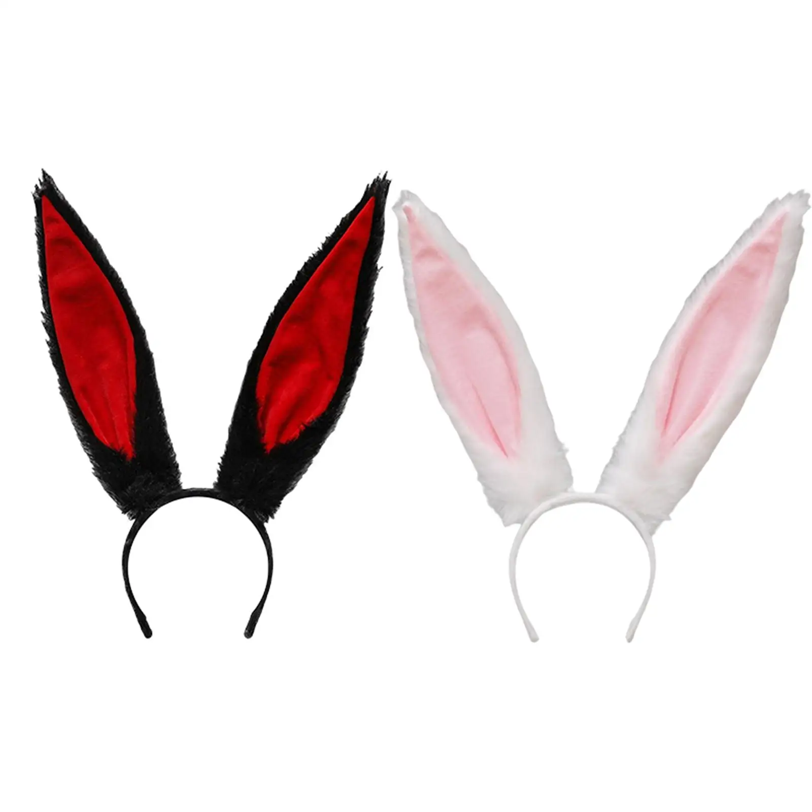 

Cute Bunny Ears Headband Costume Accessories Party Favor Bunny Ears Hood Headwear Photo Props Headdress for Halloween