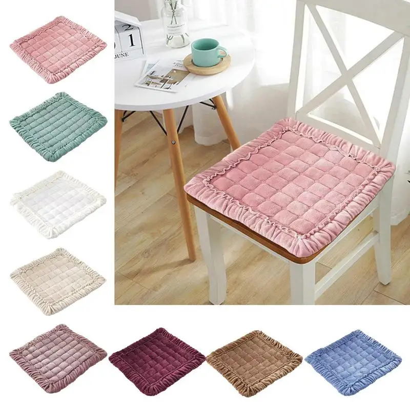 

Подушка на стул для обеденных стульев, Нескользящая подушка на сиденье, дышащая квадратная Удобная подушка для обеденного стула, нескользящий коврик для дивана