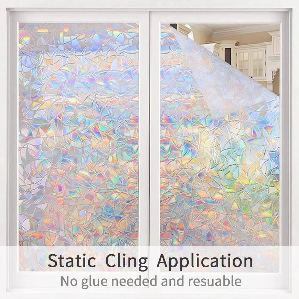 

Static Cling 3d Electrostatic Glass Sticker Privacy Protective Decorative Sticker Static Self Adhesive Window Privacy Film House