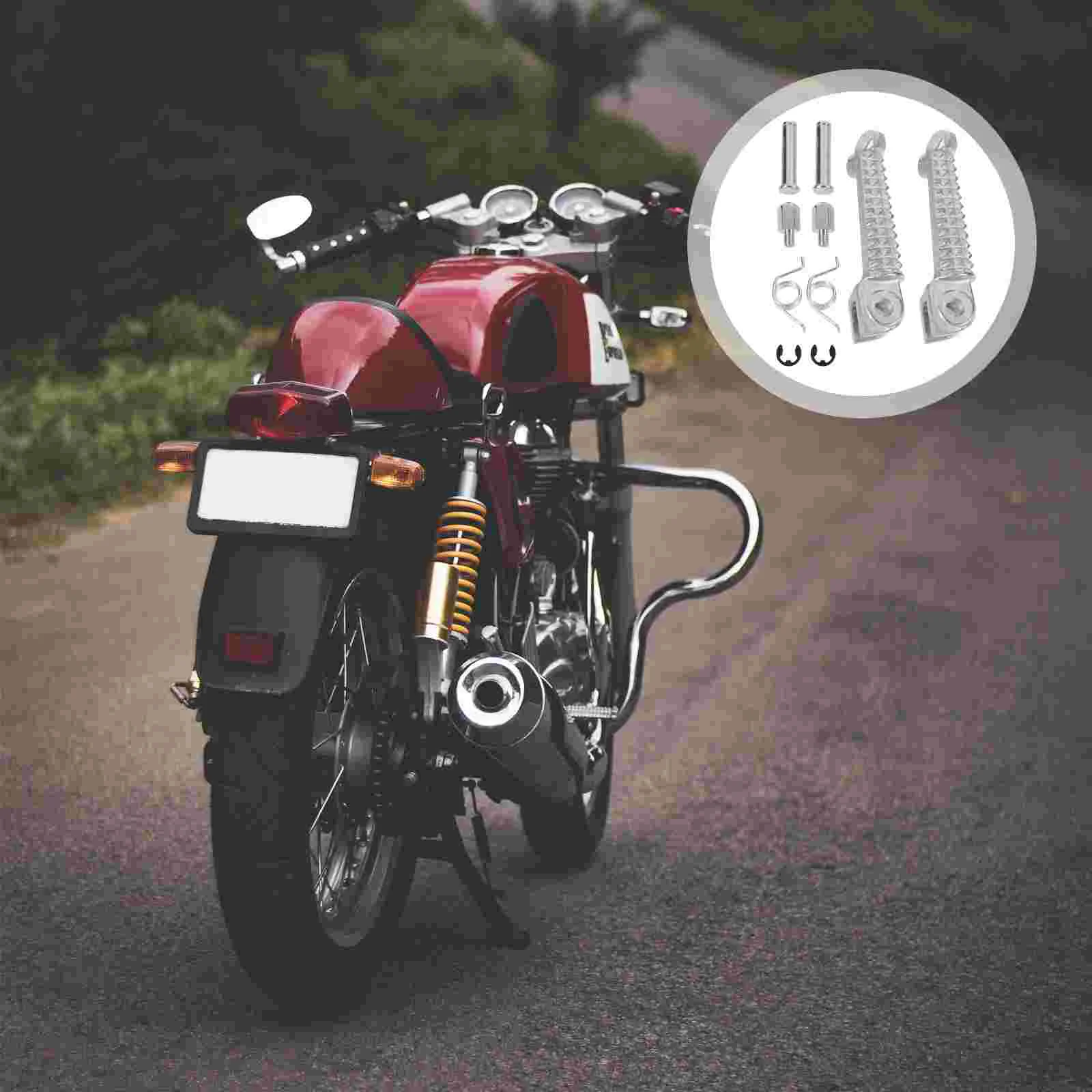 

1 Set Steel Motorbike Front Pegs Motorbike Footrests Motorcycle Pedals