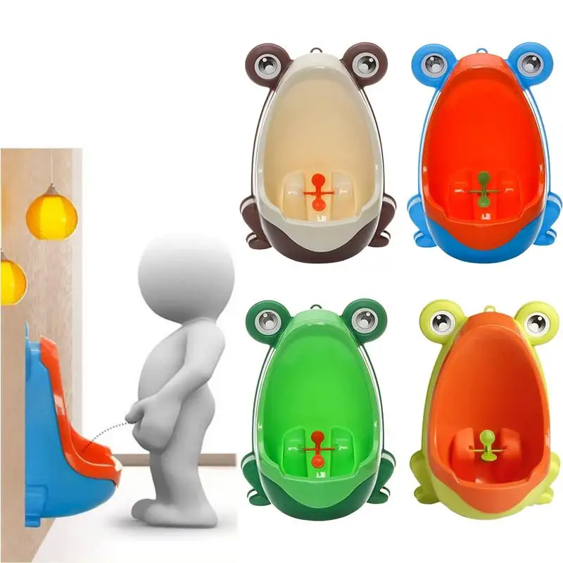 

Wall-Mounted Frog Urinal Boys Standing Potty Toddlers Kids Funny Aiming Target Pee Trainer Children Toilet Potty Training Urinal