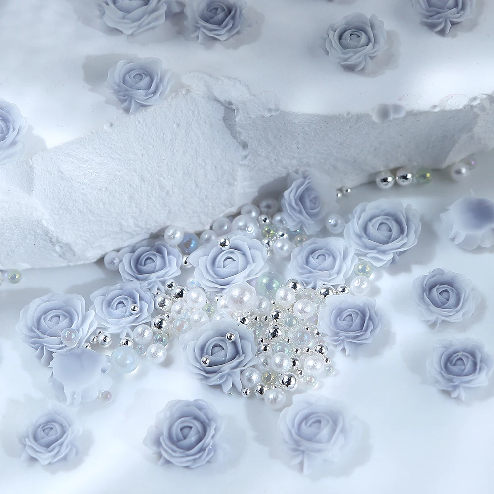 3D розы смешанные жемчужины художественные аксессуары эпоксидная