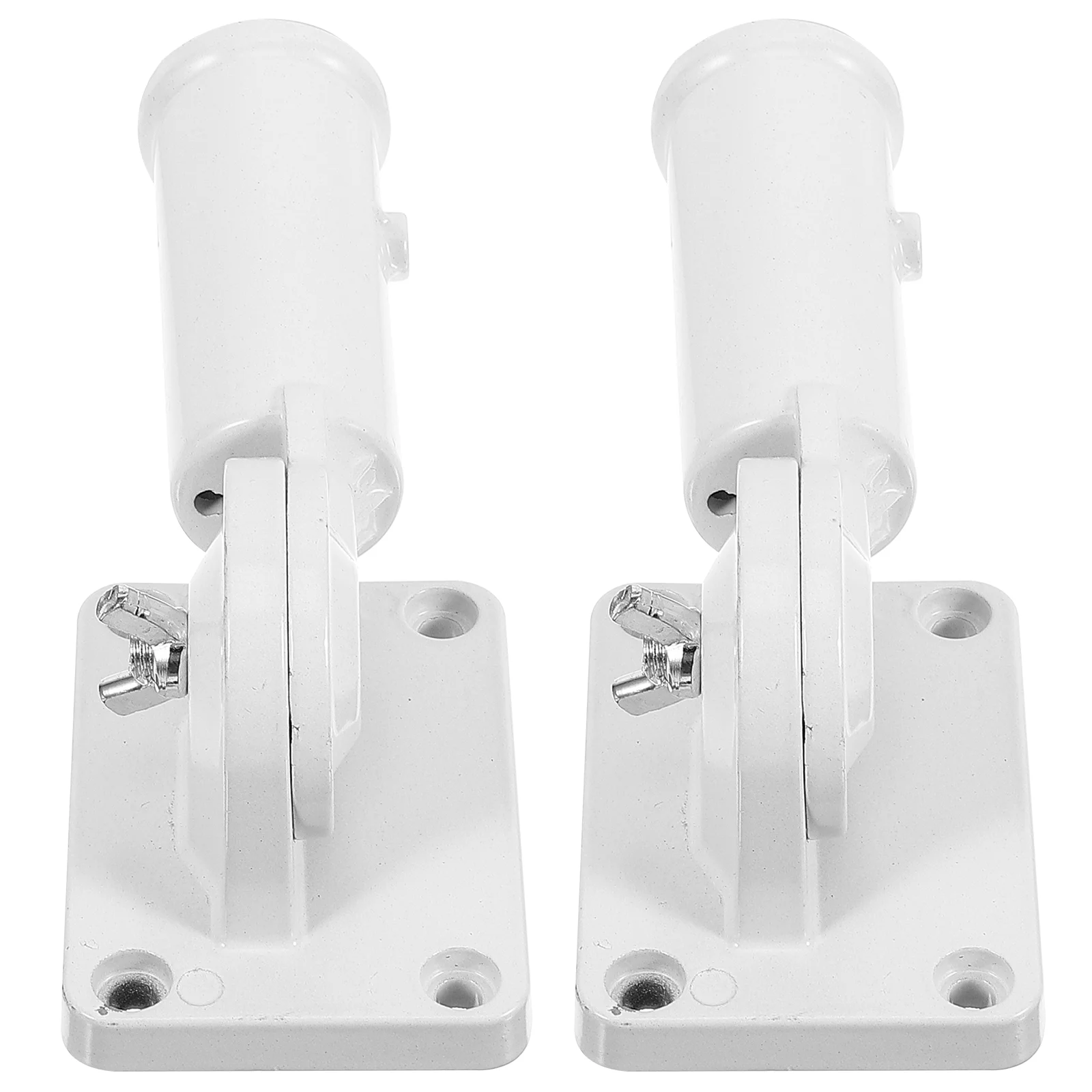 

2pcs Adjustable Flag Pole Holder Durable Wall Mounted Flag Pole Bracket Flag Pole Holder