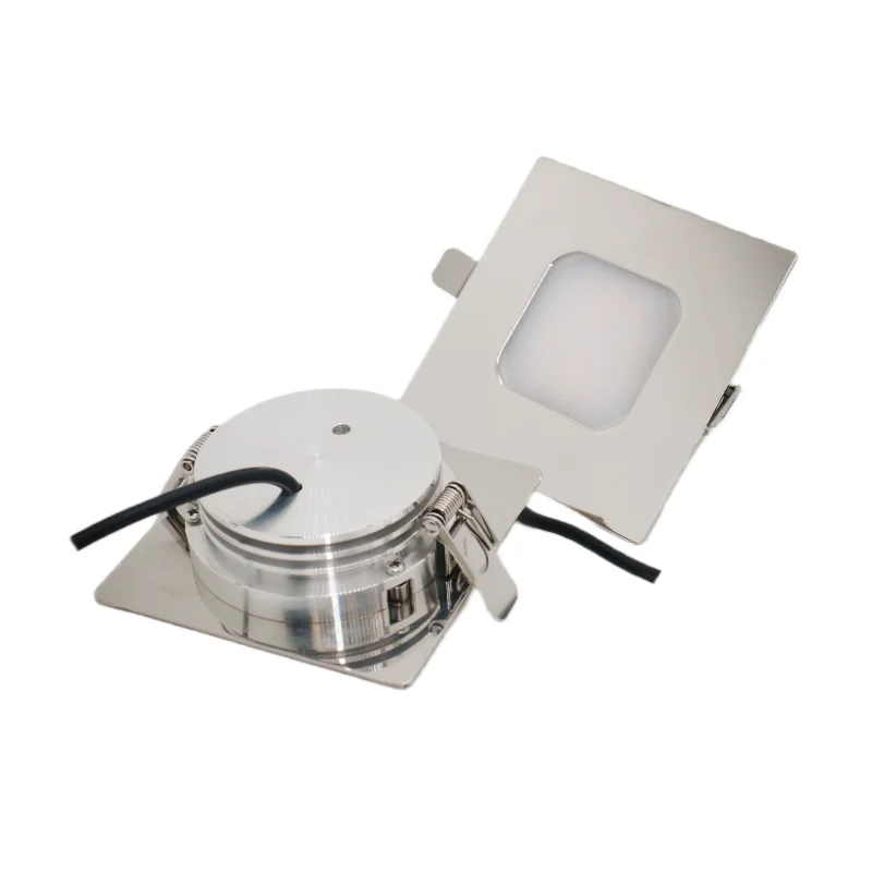 3 Вт 6 IP67 квадратный ультратонкий караван автофургон ванная комната морская яхта