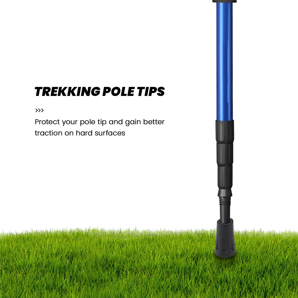 4 шт. Сменные резиновые наконечники для походной палки трекинговые см