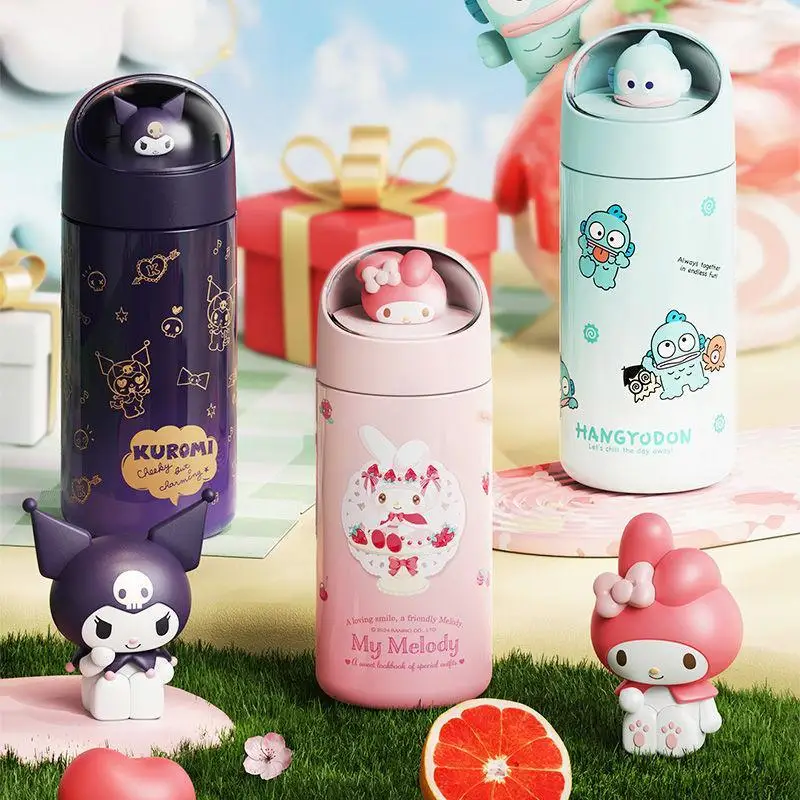 Хит продаж Термокружка Sanrios Sus 316 350 мл для студентов милая мультяшная Hello Kitty
