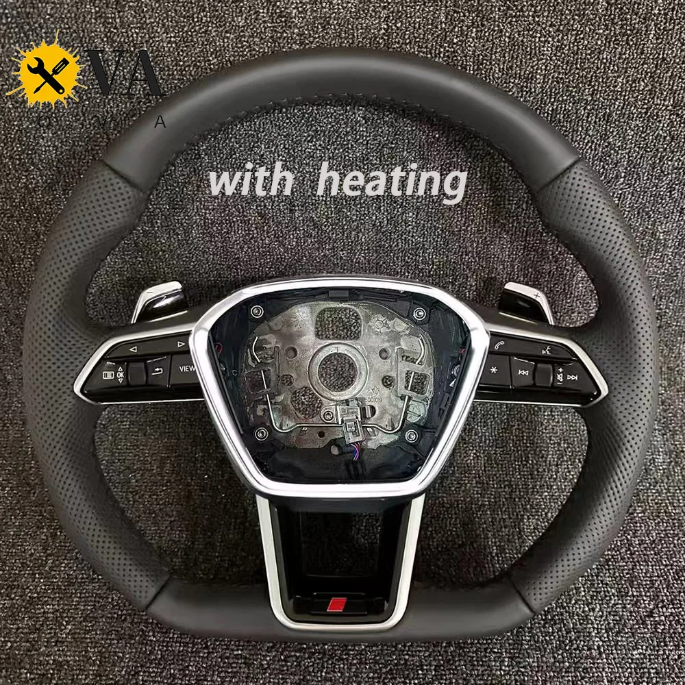 

Для Audi S6 RS6 A6 C8 полуперфорированный спортивный руль с плоским дном