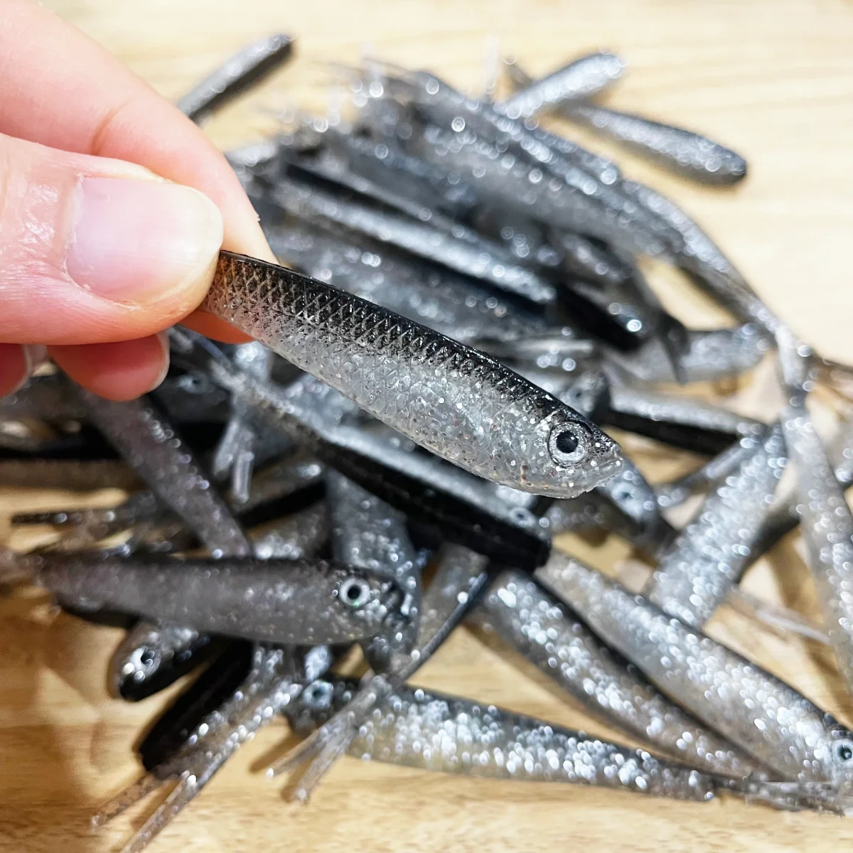 Набор из 10 мягких пластиковых приманок в ассортименте