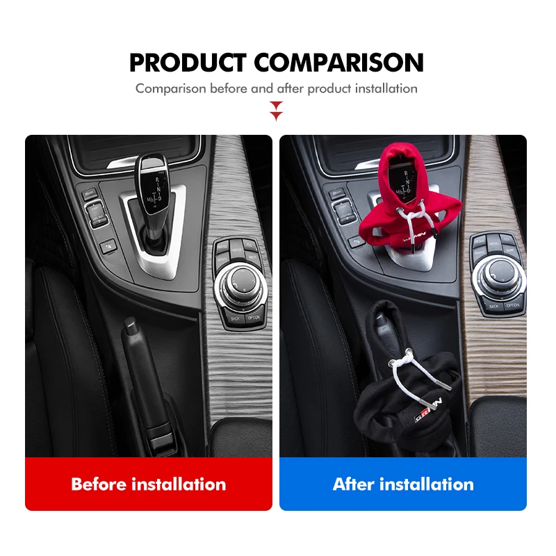 Фото Стильный чехол-худи на ручку переключения передач для Toyota GR MN Crown RAV4 Yaris Land Cruiser Corolla Prius №5