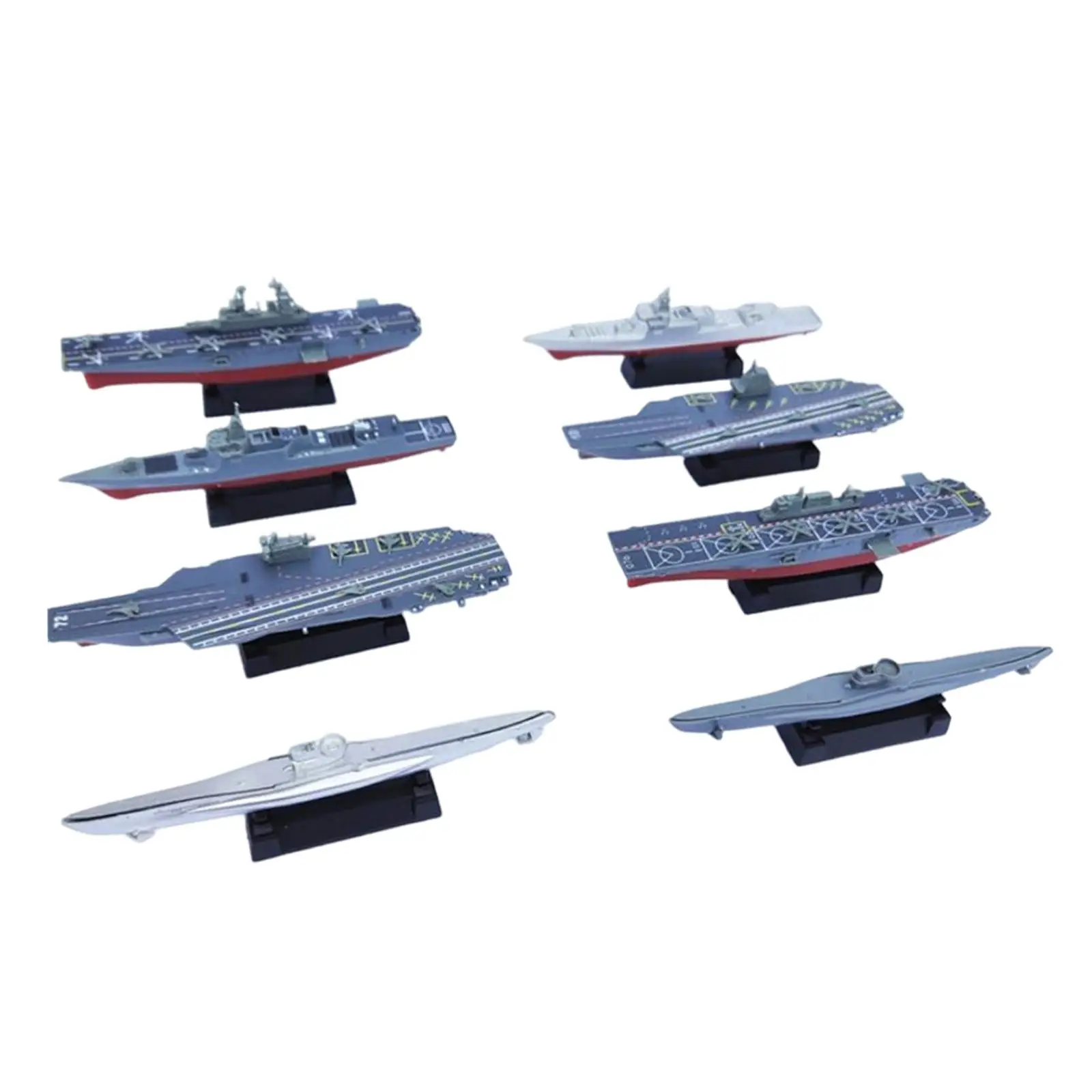 

8Pcs Aircraft Carrier Toy Playset Warship Model Toy for Boys Girls Children
