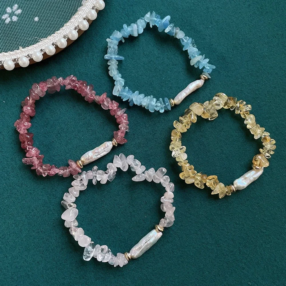 Женские браслеты из натурального пресноводного жемчуга браслет Бива