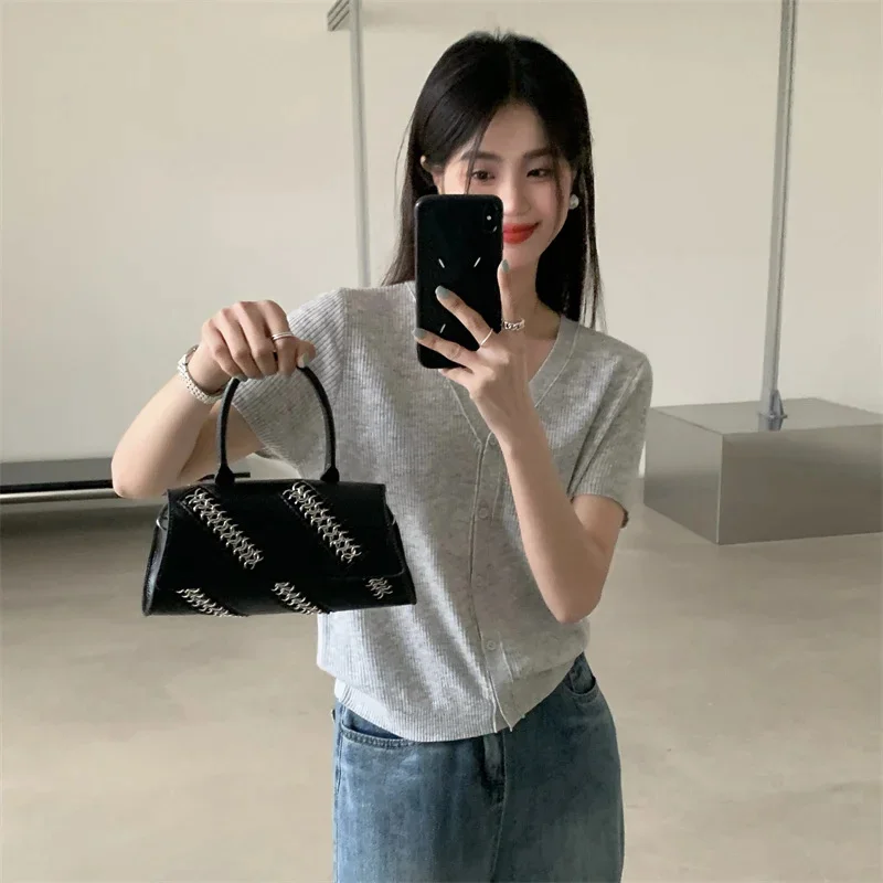 

Design Chain Bag New Fashion Portable Small Square Bag High Grade Dark Black Women's handbags crossbody bags