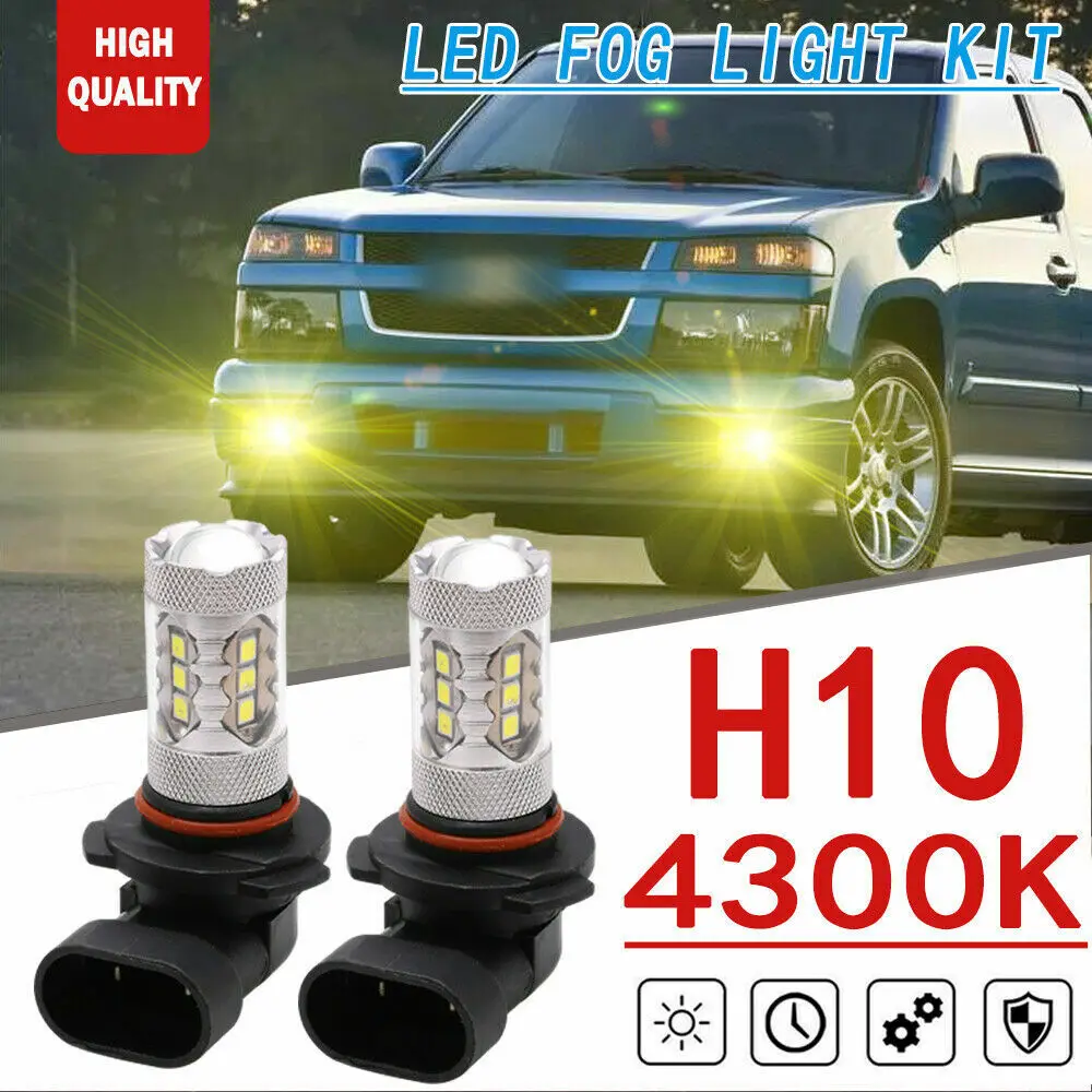 

For GMC Canyon 2004-12 2x 9005 4300K Yellow LED Front Fog Driving Light Bulbs