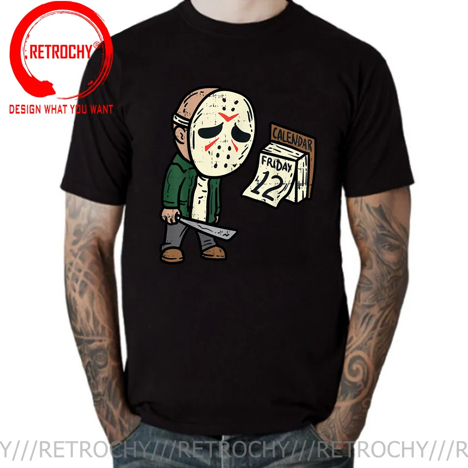 

Friday 12th Funny Halloween Horror Movie Humor T-Shirt TV Show Friends Tops Shirt Jason Voorhees T shirt Birthday Gift Tee Shirt