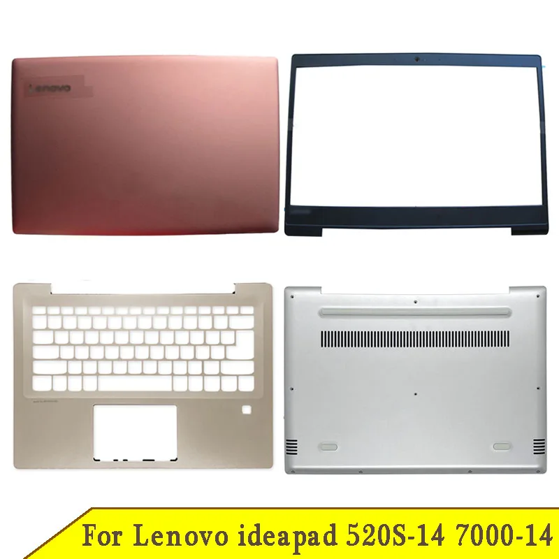 

New Bottom Case For Lenovo ideapad 520S-14 520S-14IKB 7000-14 Laptop LCD Back Cover Front Bezel Palmrest Base Silver Rose Gold