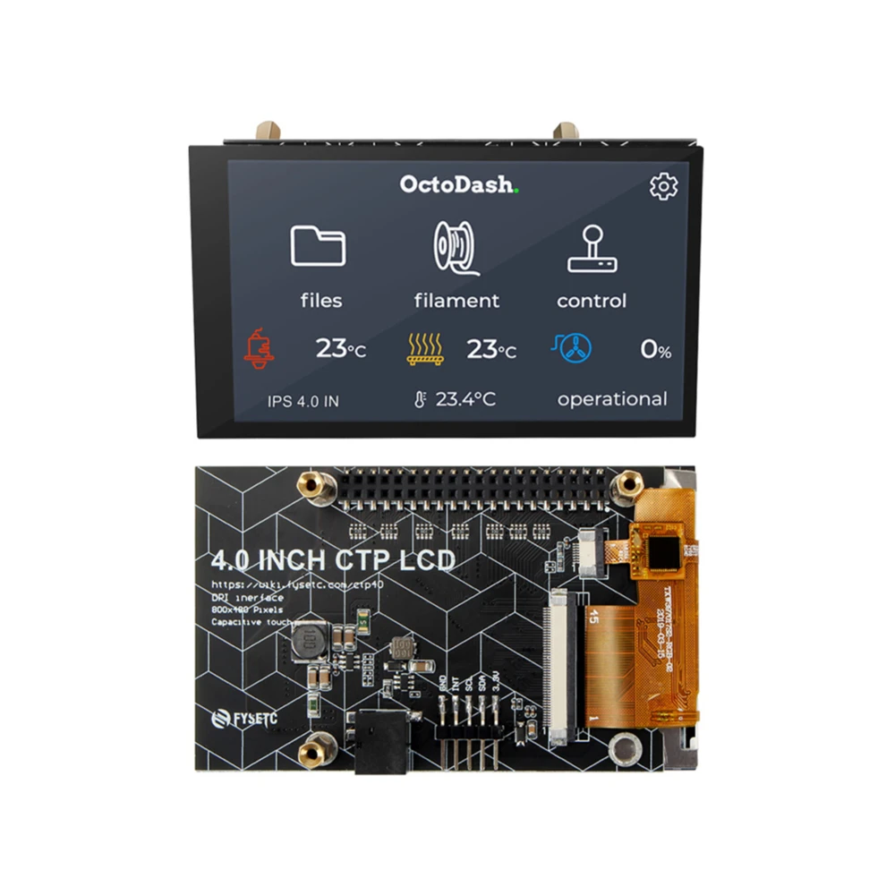 

4-дюймовый CTP ЖК-экран 800x48 0 пикселей емкостный сенсорный экран для 3D принтера Octoprint UI для Raspberry Pi 4 Model B 3D запчасти