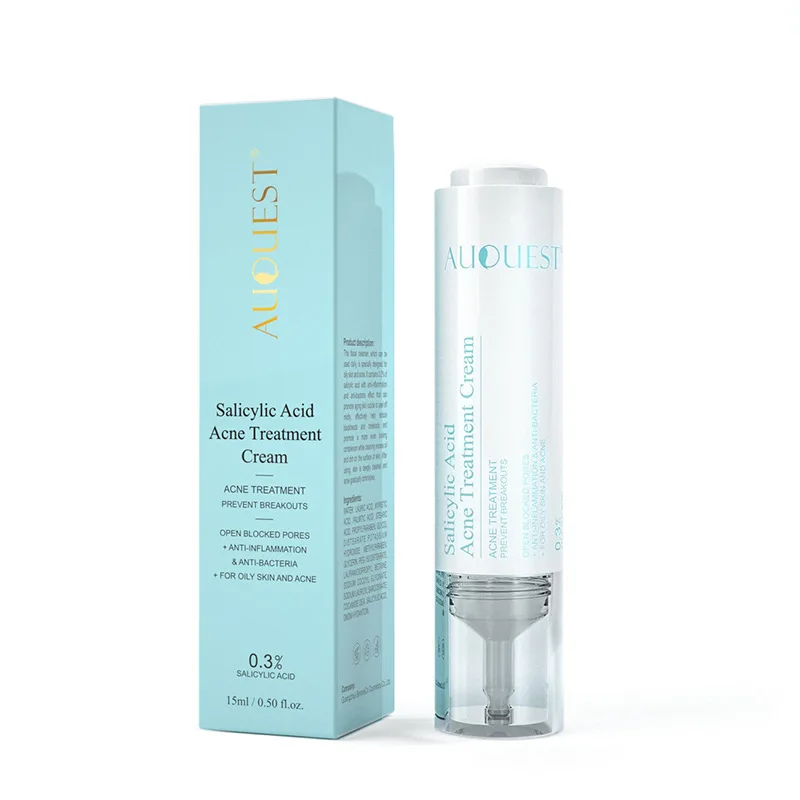 

Make-up 15ML Salicylic Acid Acne Treatment Face Cream Anti-acne Gel Shrink Pores Moisturizing Serum Remove Blackheads Skin Care