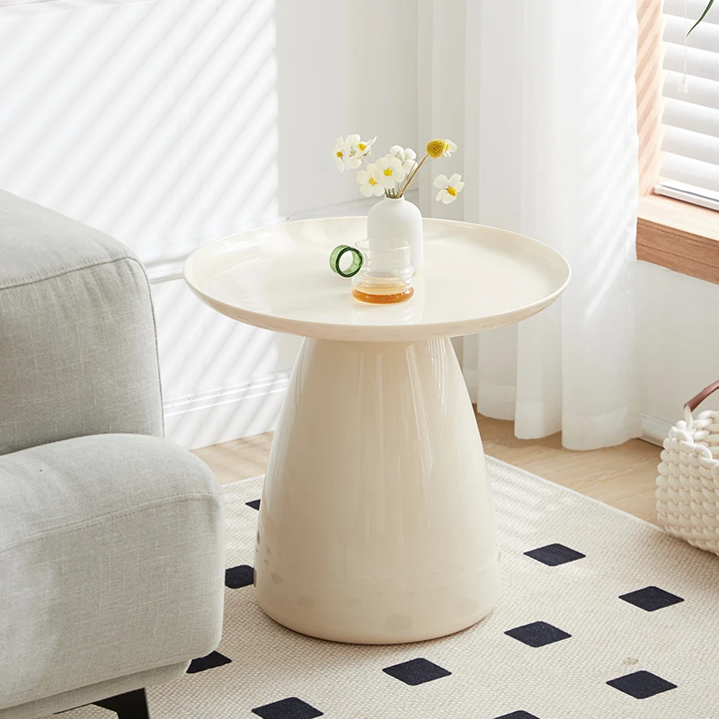 Круглый журнальный столик для гостиной балкона простой макияжа небольшой