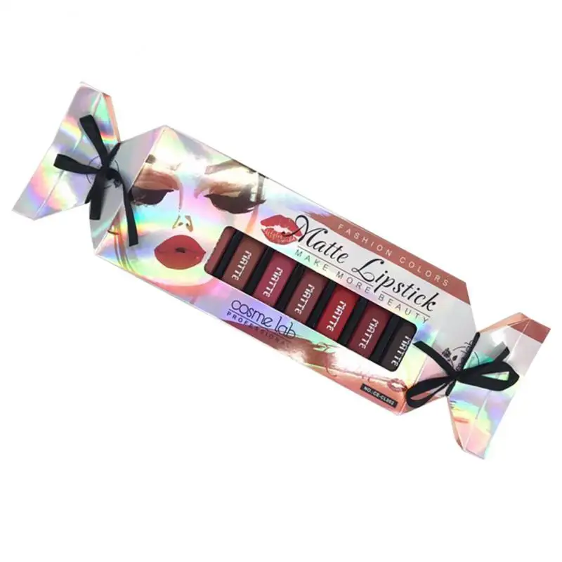 

Набор мини-помады, 12 цветов, бархатная матовая водостойкая антипригарная помада, Женская корейская косметика