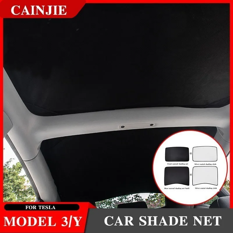

2017-2022 For Tesla Model 3 Y Sun Visor Shades Glass Roof Sunshade Front Rear Sunroof Windshield Net Auto Interior Accessories