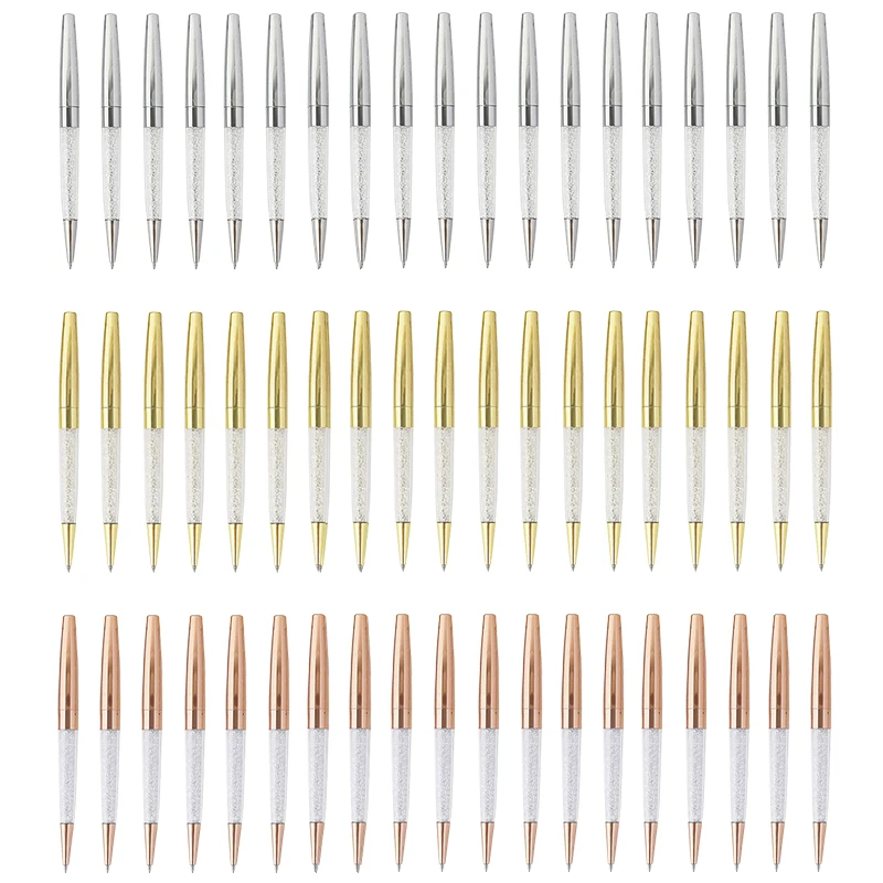 

60 шт., шариковая ручка со стразами