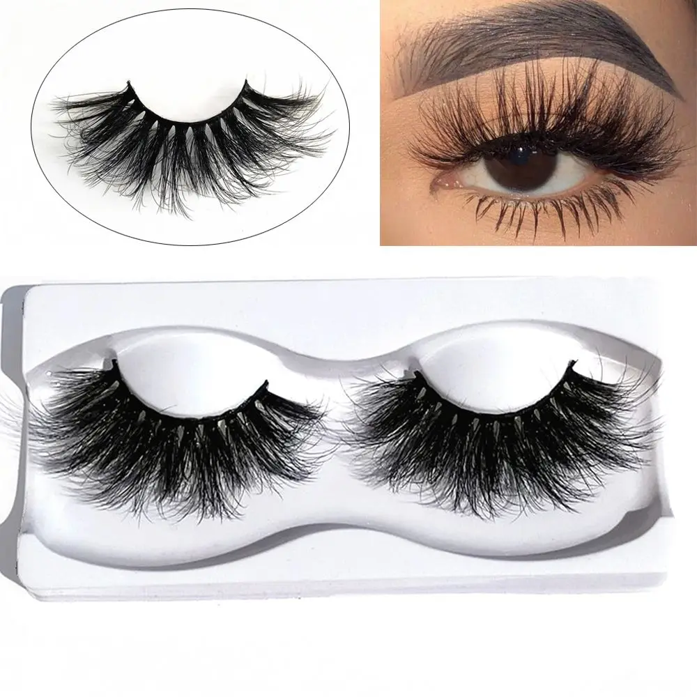 

Woman's Fashion Criss-cross Eye Makeup Tools Wispies Fluffies Thick Long False Eyelashes Lash Extension 3D Mink Lash