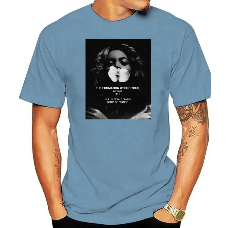 

The формирование Тур 2022 Beyonc черная футболка с коротким рукавом Хлопок