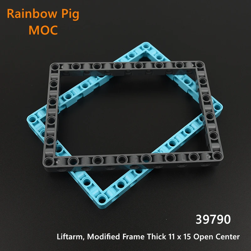 

Rainbow Pig MOC Blocks 39790 Modified Frame Thick 11 x 15 Open Center Brick Collection Bulk Modular Toy For Technical DIY Toys