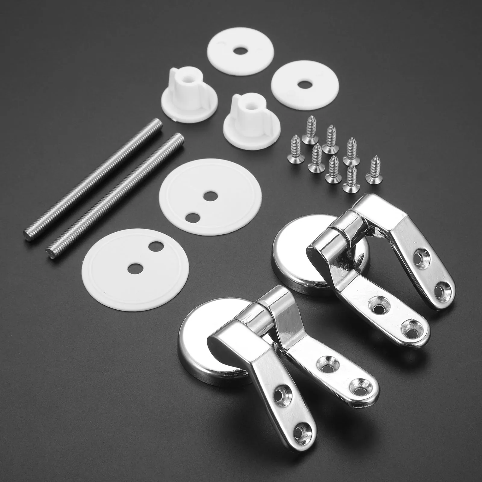 

18 шт./1 компл. Петли для сиденья унитаза резьбовой стержень резиновый комплект с винтом цинковый сплав фитинги для ванной сменный соединитель крышки унитаза